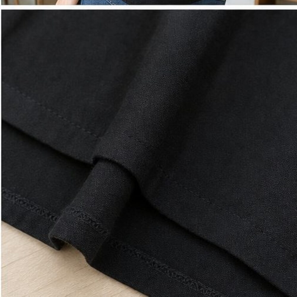 Black Button Blouse - Picture 6 of 6